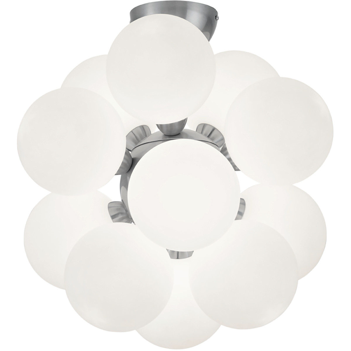 LED Plafondlamp - Plafondverlichting - Trion Alionisa - G9 Fitting - 12-lichts - Rond - Mat Nikkel - Aluminium product afbeelding