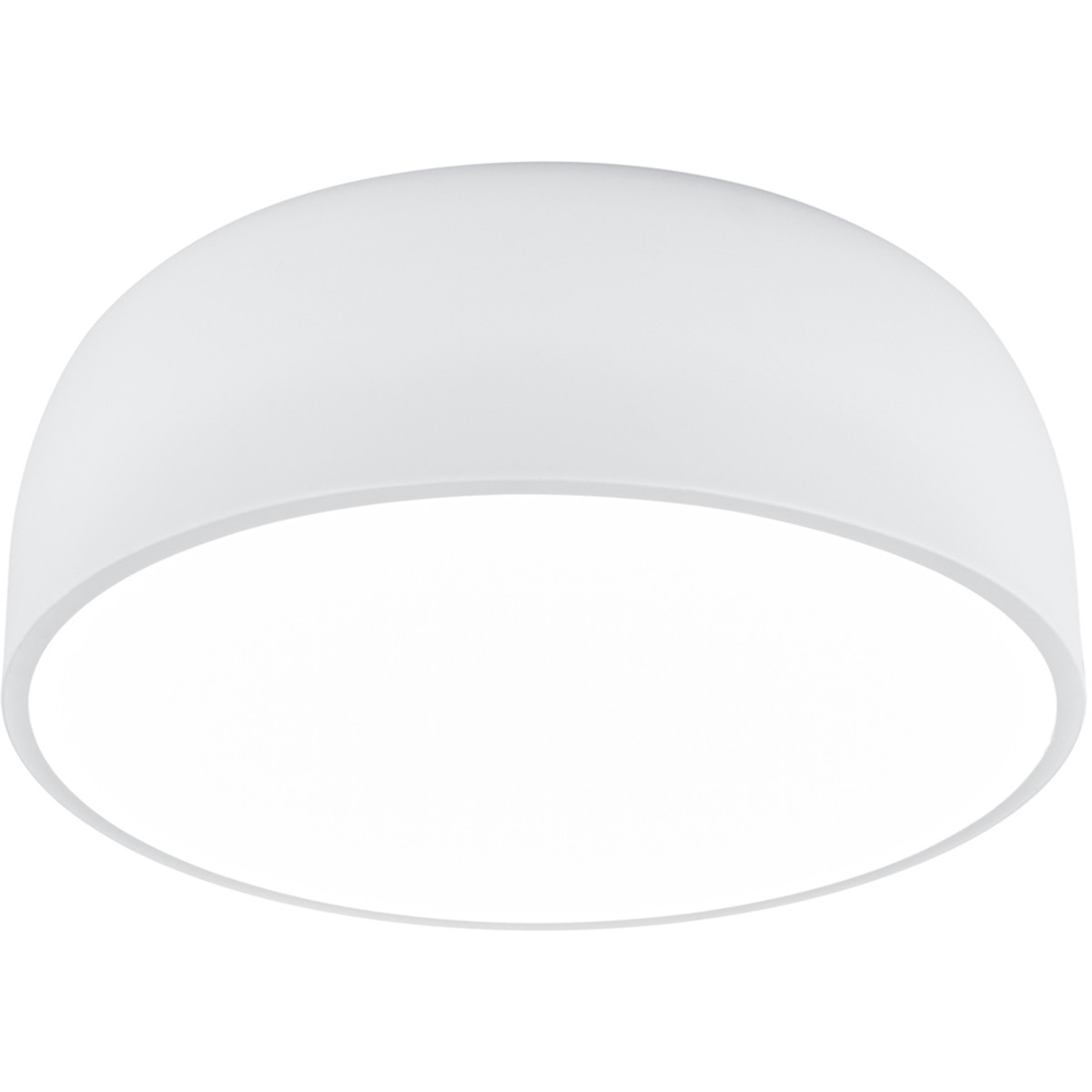 LED Plafondlamp - Plafondverlichting - Trion Barnon - E27 Fitting - 4-lichts - Rond - Mat Wit - Alum