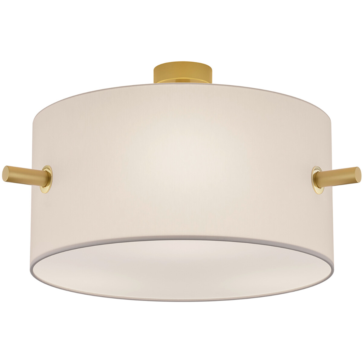 LED Plafondlamp - Plafondverlichting - Trion Coleno - E27 Fitting - Rond - Mat Goud - Aluminium product afbeelding