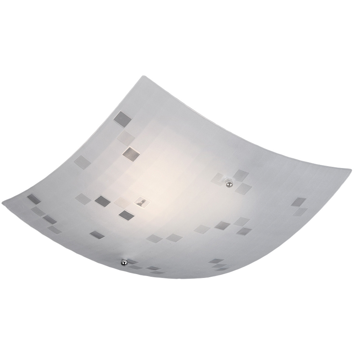 LED Plafondlamp - Plafondverlichting - Trion Colmino - E27 Fitting - 1-lichts - Vierkant - Mat Wit -