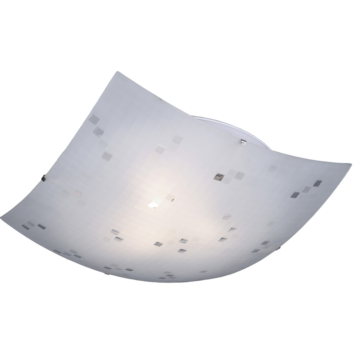 LED Plafondlamp - Plafondverlichting - Trion Colmino - E27 Fitting - 3-lichts - Vierkant - Mat Wit -