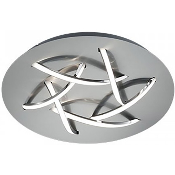 LED Plafondlamp - Trion Dolpha - 18W - Warm Wit 3000K - 6-lichts - Dimbaar - Rond - Mat Nikkel - Aluminium product afbeelding