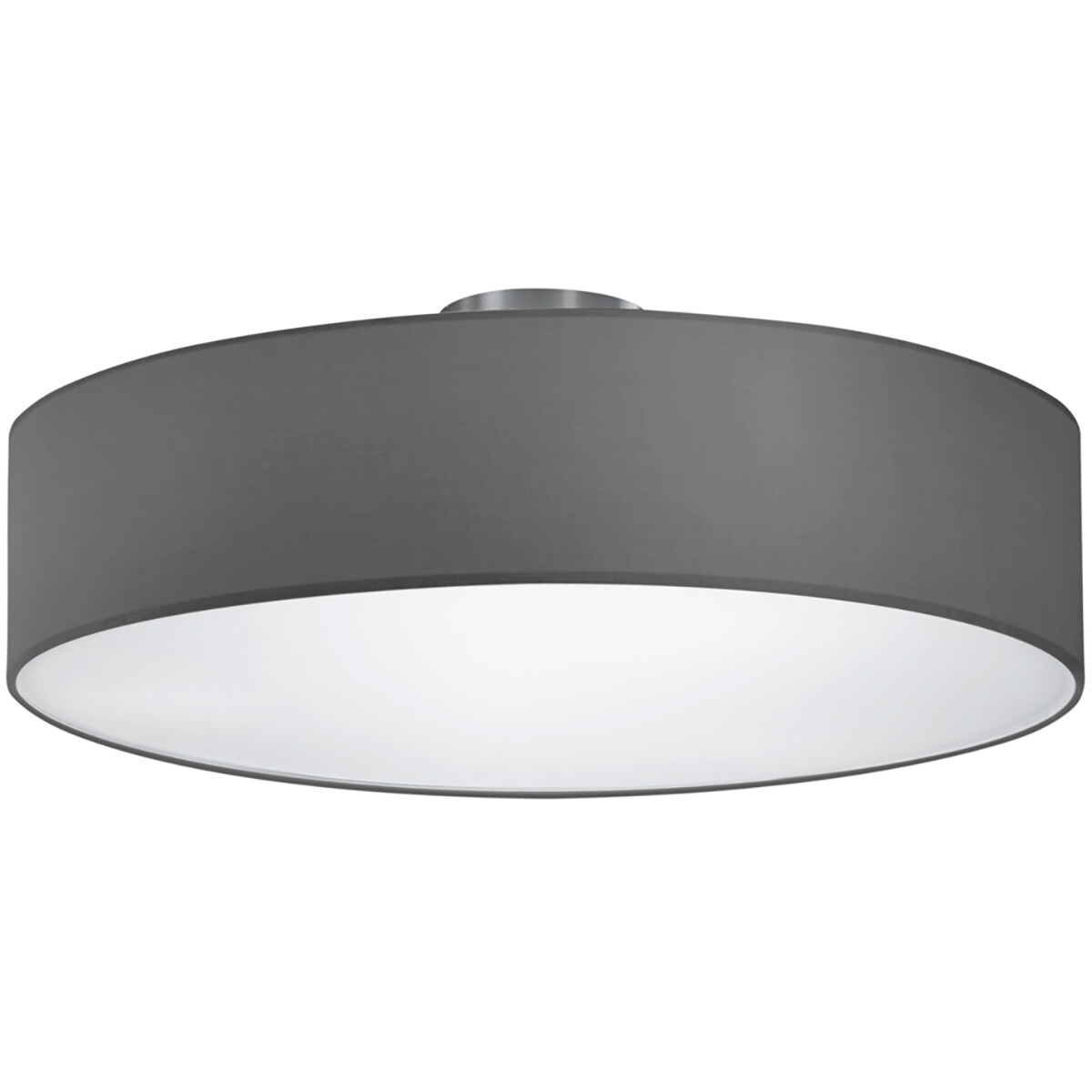 LED Plafondlamp - Plafondverlichting - Trion Hotia - E27 Fitting - 3-lichts - Rond - Mat Grijs - Aluminium product afbeelding