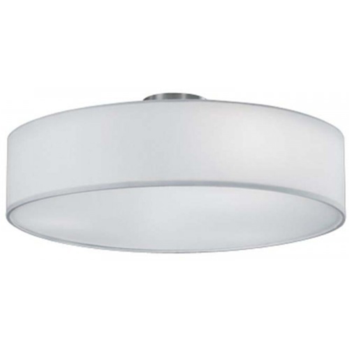 LED Plafondlamp Plafondverlichting Trion Hotia E27 Fitting 3-lichts Rond Mat Wit Aluminium