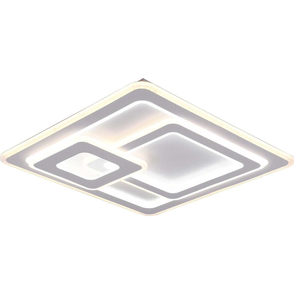 LED Plafondlamp Plafondverlichting Trion Mirna 76W Aanpasbare Kleur Afstandsbediening Dimbaar Vierka