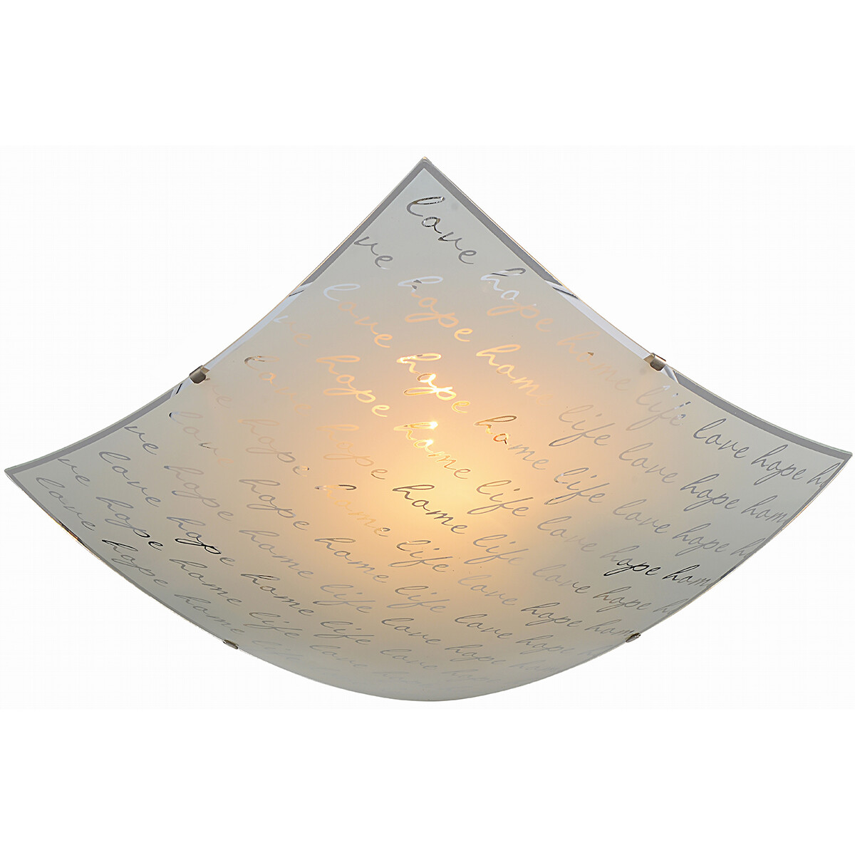 LED Plafondlamp Plafondverlichting Trion Sonu E27 Fitting 2-lichts Vierkant Mat Wit Aluminium