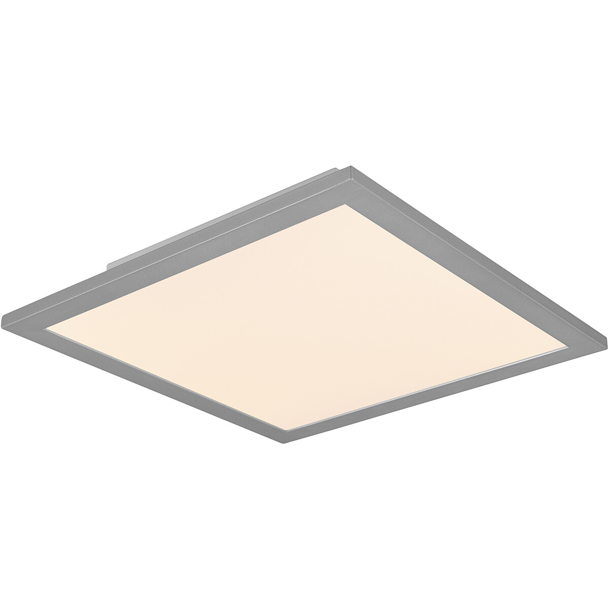 LED Plafondlamp Plafondverlichting Trion Tirus 14W Aanpasbare Kleur Vierkant Mat Titaan Aluminium