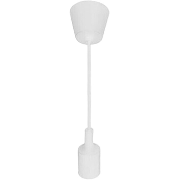 LED Plafondlamp - Plafondverlichting - Turno - Rond - Mat Wit Kunststof - E27