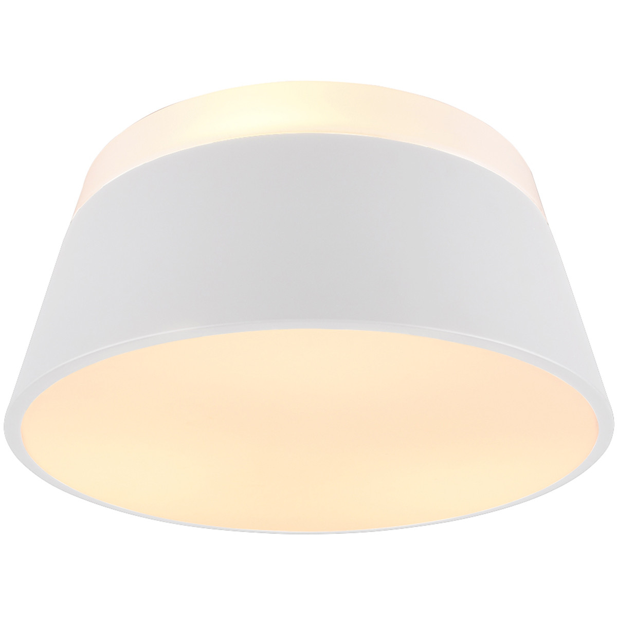 LED Plafondlamp Trion Barnaness E27 Fitting 3-lichts Rond Mat Wit Aluminium