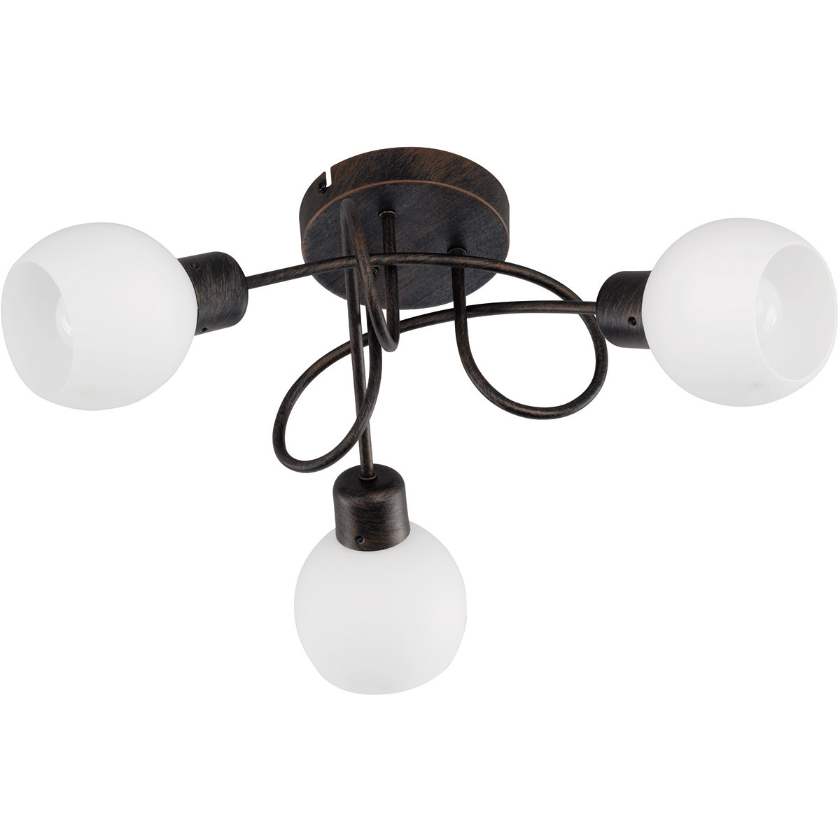 LED Plafondspot - Trion Frudo - 10.5W - E14 Fitting - Warm Wit 3000K - 3-lichts - Dimbaar - Rond - R