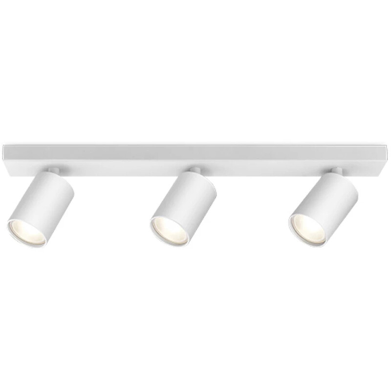 LED Plafondspot - Brinton Betin - GU10 Fitting - 3-lichts - Rond - Mat Wit - Kantelbaar - Aluminium product afbeelding