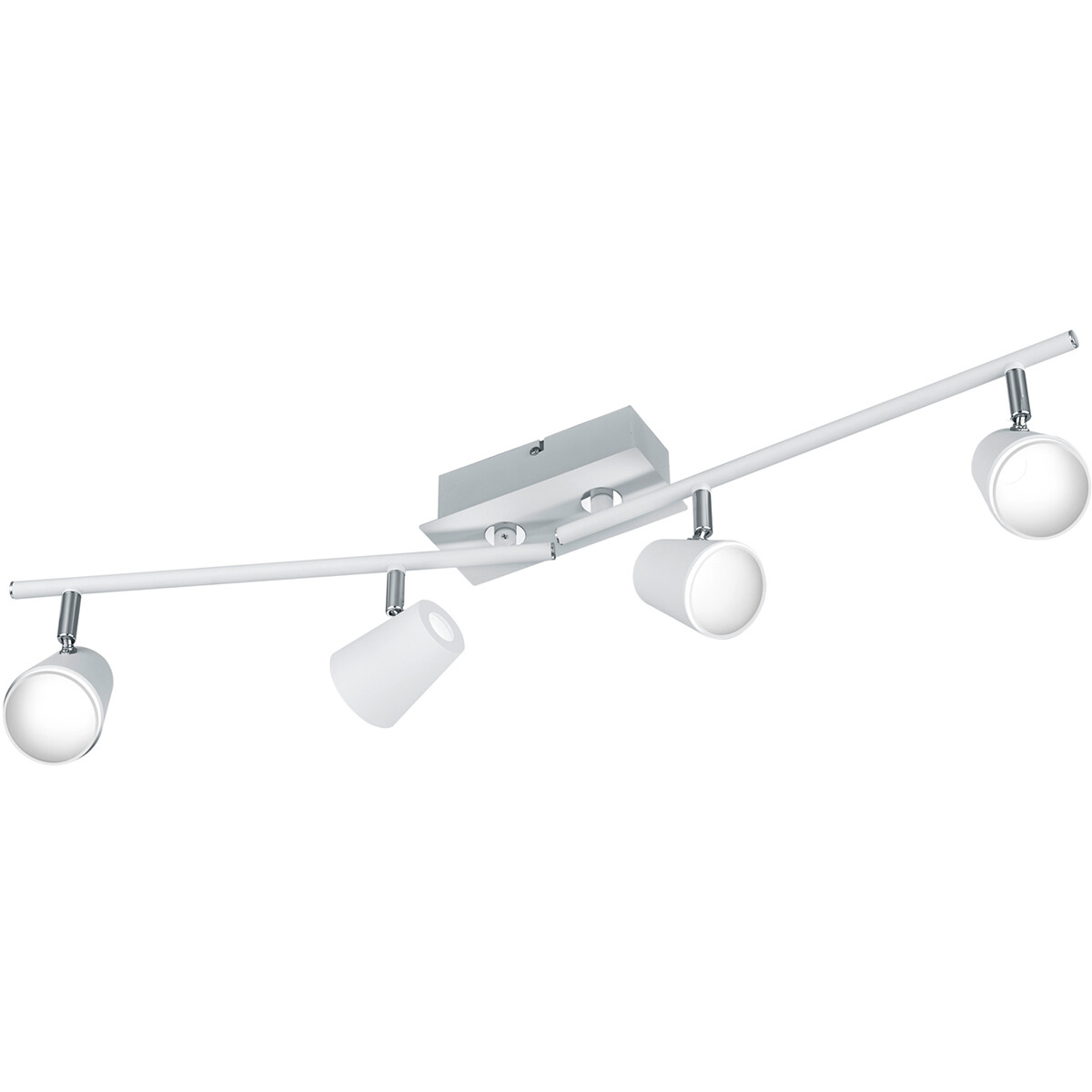 LED Plafondspot - Trion Narca - 24W - Warm Wit 3000K - 4-lichts - Rechthoek - Mat Wit - Aluminium product afbeelding