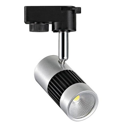 LED Railverlichting - Track Spot - 13W 1 Fase - Rond - Natuurlijk Wit 4200K - Mat Zwart/Zilver Alumi