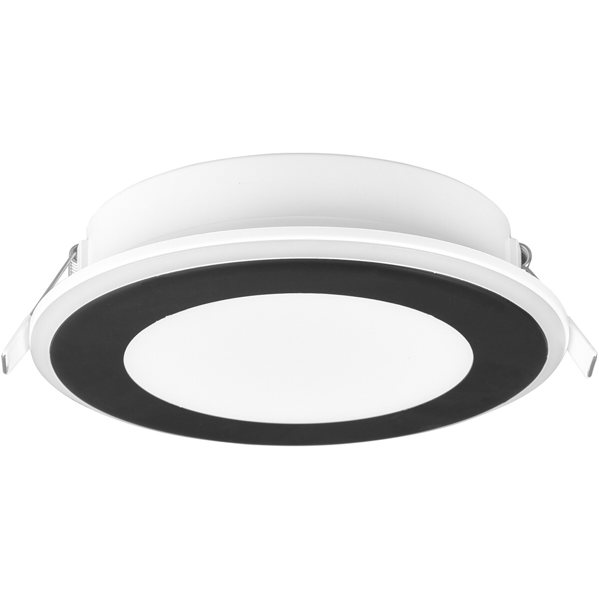 LED Spot - Inbouwspot - Trion Auran - 10W - Warm Wit 3000K - Rond - Mat Zwart - Kunststof