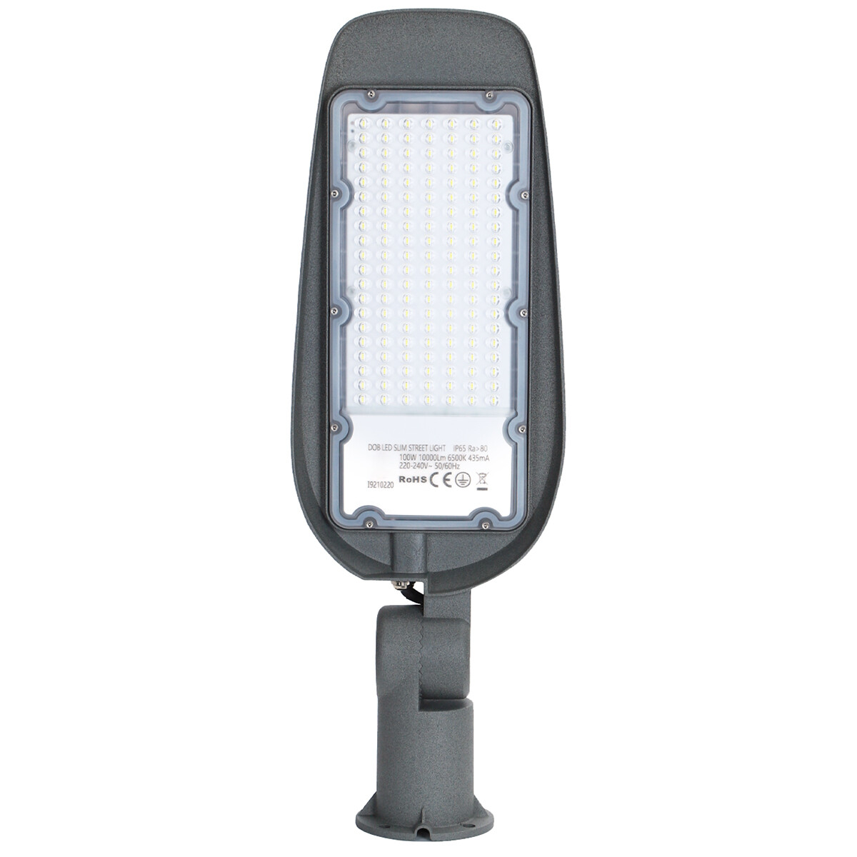 LED Straatlamp - Straatverlichting - Aigi Animo - 100W - Helder/Koud Wit 6500K - Waterdicht IP65 - M