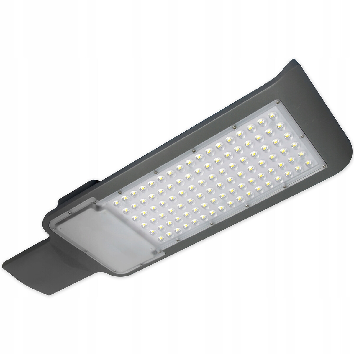 LED Straatlamp - Prixa Queny - 150W - Helder/Koud Wit 5000K - Waterdicht IP65 - Mat Antraciet - Alum