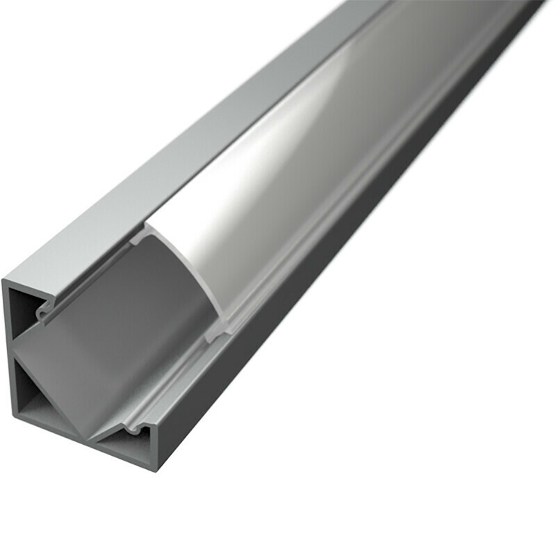 LED Strip Profiel - Delectro Profi - Aluminium - 2 Meter - 18.5x18.5mm - Hoekprofiel
