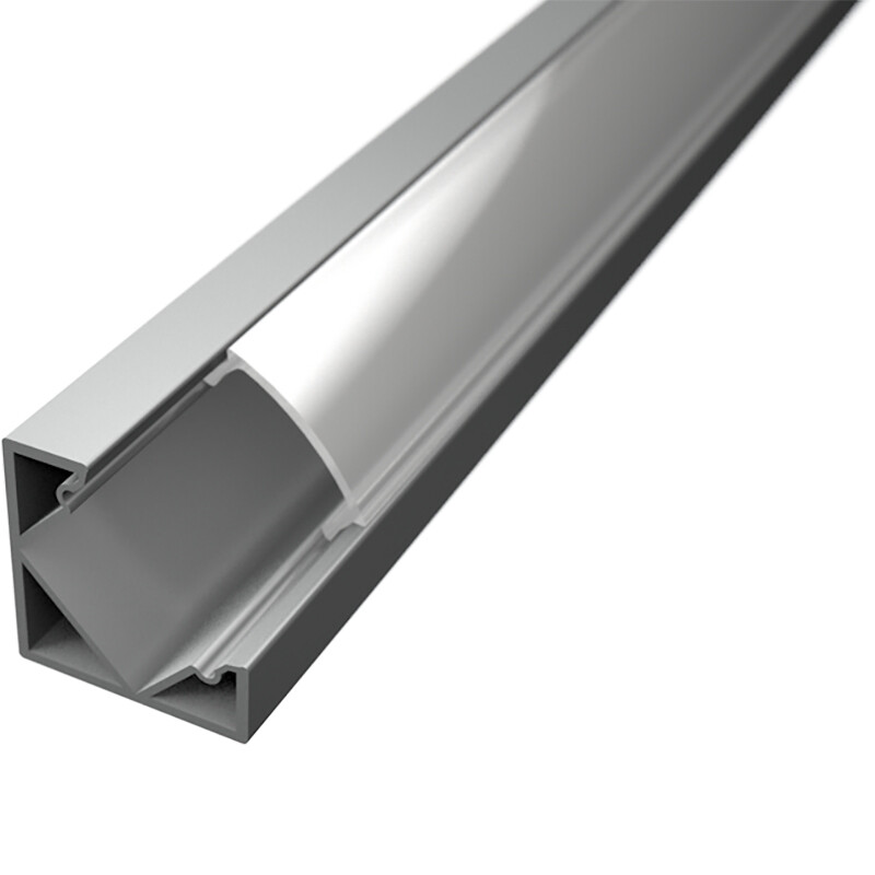 LED Strip Profiel Delectro Profi Aluminium 1 Meter 18.5x18.5mm Hoekprofiel