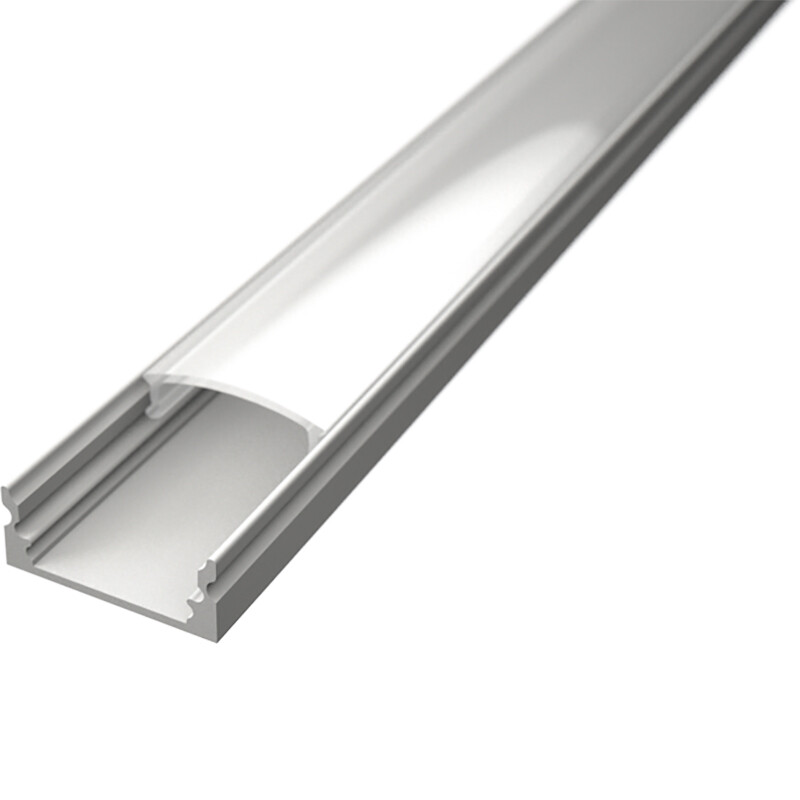 LED Strip Profiel Velvalux Profi Wit Aluminium 1 Meter 17.4x7mm Opbouw