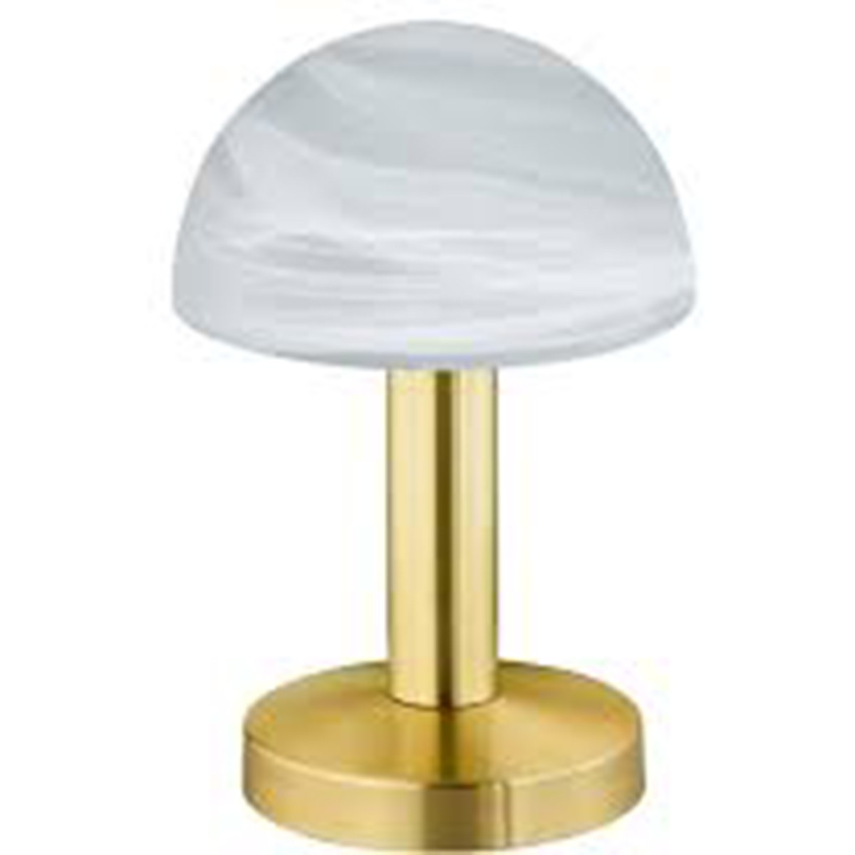 LED Tafellamp - Tafelverlichting - Trion Funki - E14 Fitting - Rond - Mat Goud - Aluminium