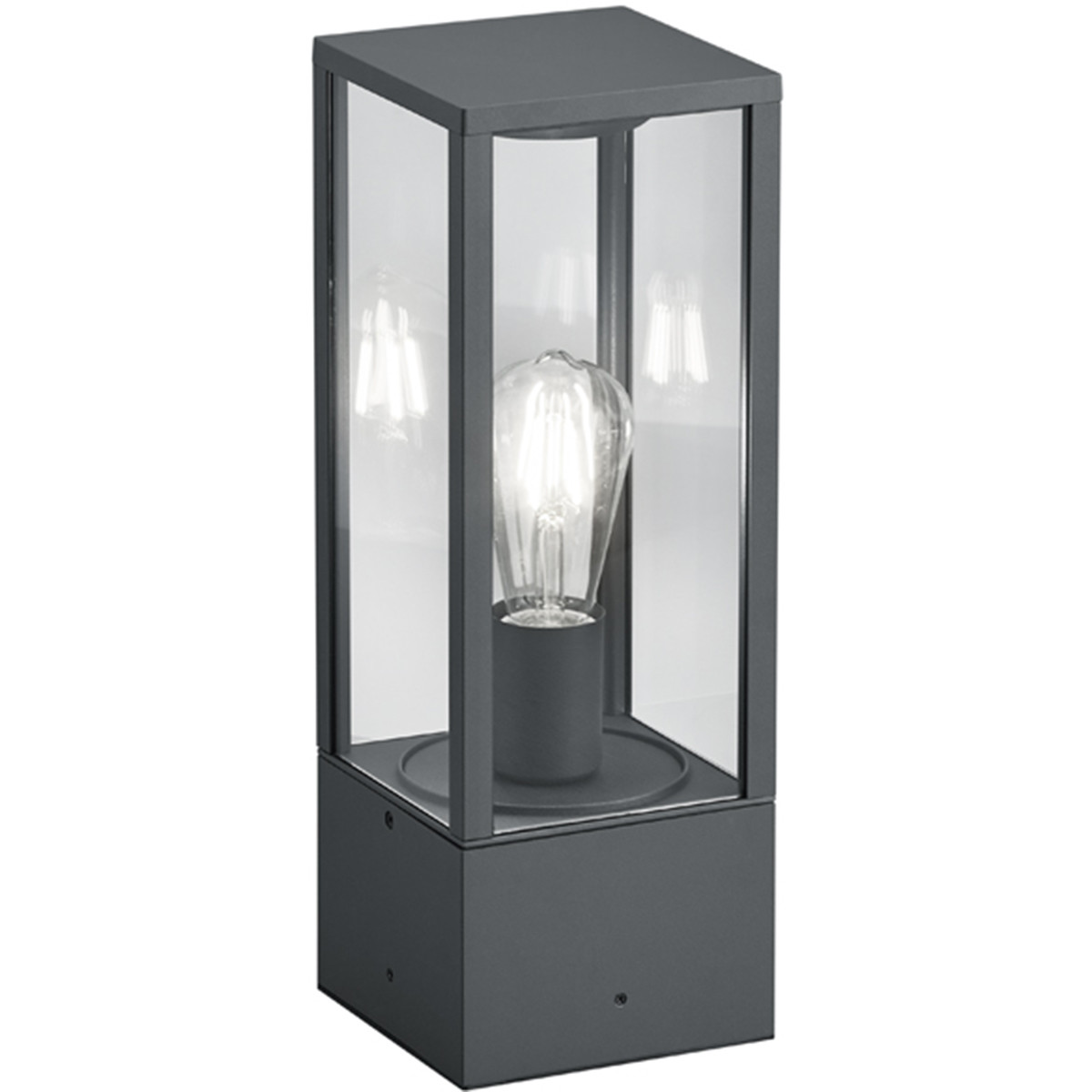 LED Tuinverlichting - Staande Buitenlamp - Trion Garinola - E27 Fitting - Mat Antraciet - Aluminium