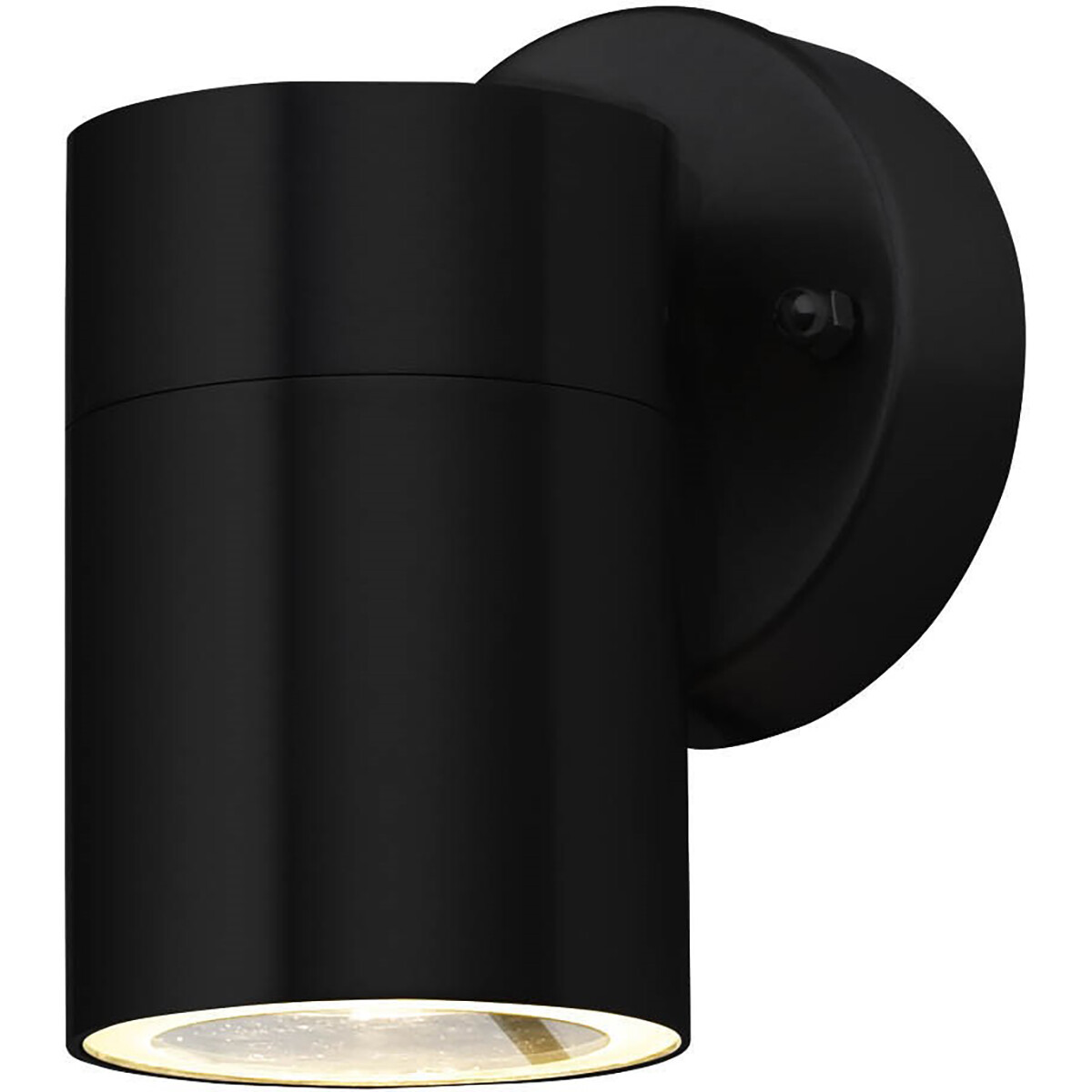 LED Tuinverlichting - Buitenlamp - Magnolia - 1-lichts - GU10 Fitting - Wandlamp - RVS - Mat Zwart -