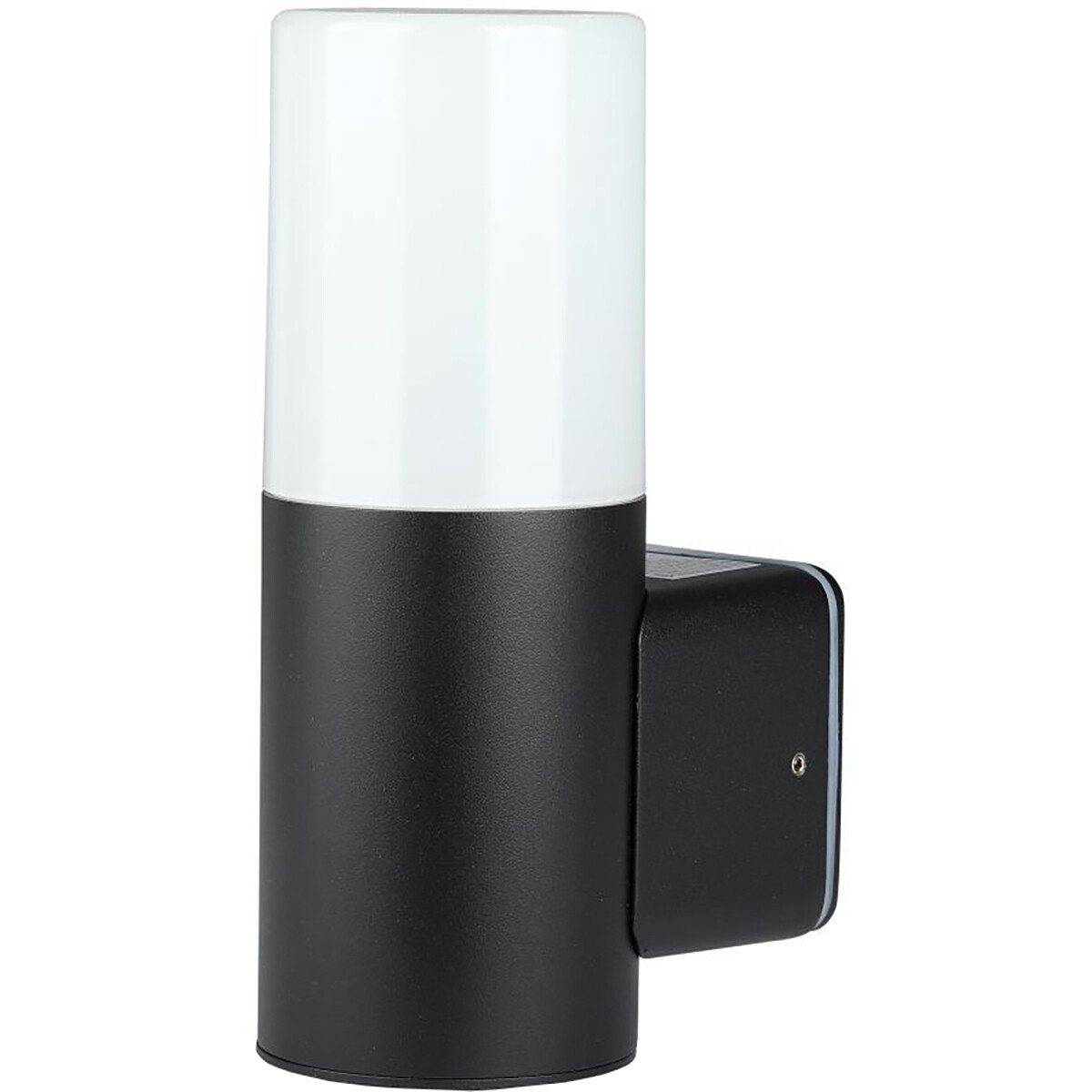LED Tuinverlichting - Wandlamp Buitenlamp - Viron Hyno - GU10 Fitting - Rond - Mat Zwart - Aluminium