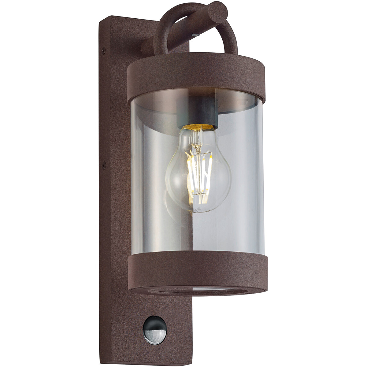 LED Tuinverlichting met Bewegingssensor - Wandlamp Buitenlamp - Trion Semby - E27 Fitting - Spatwate