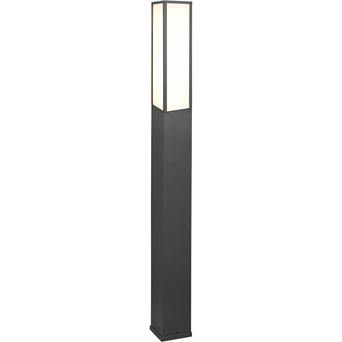 LED Tuinverlichting - Staande Buitenlamp - Trion Ficco XL - 15W - Warm Wit 3000K - Rechthoek - Mat A