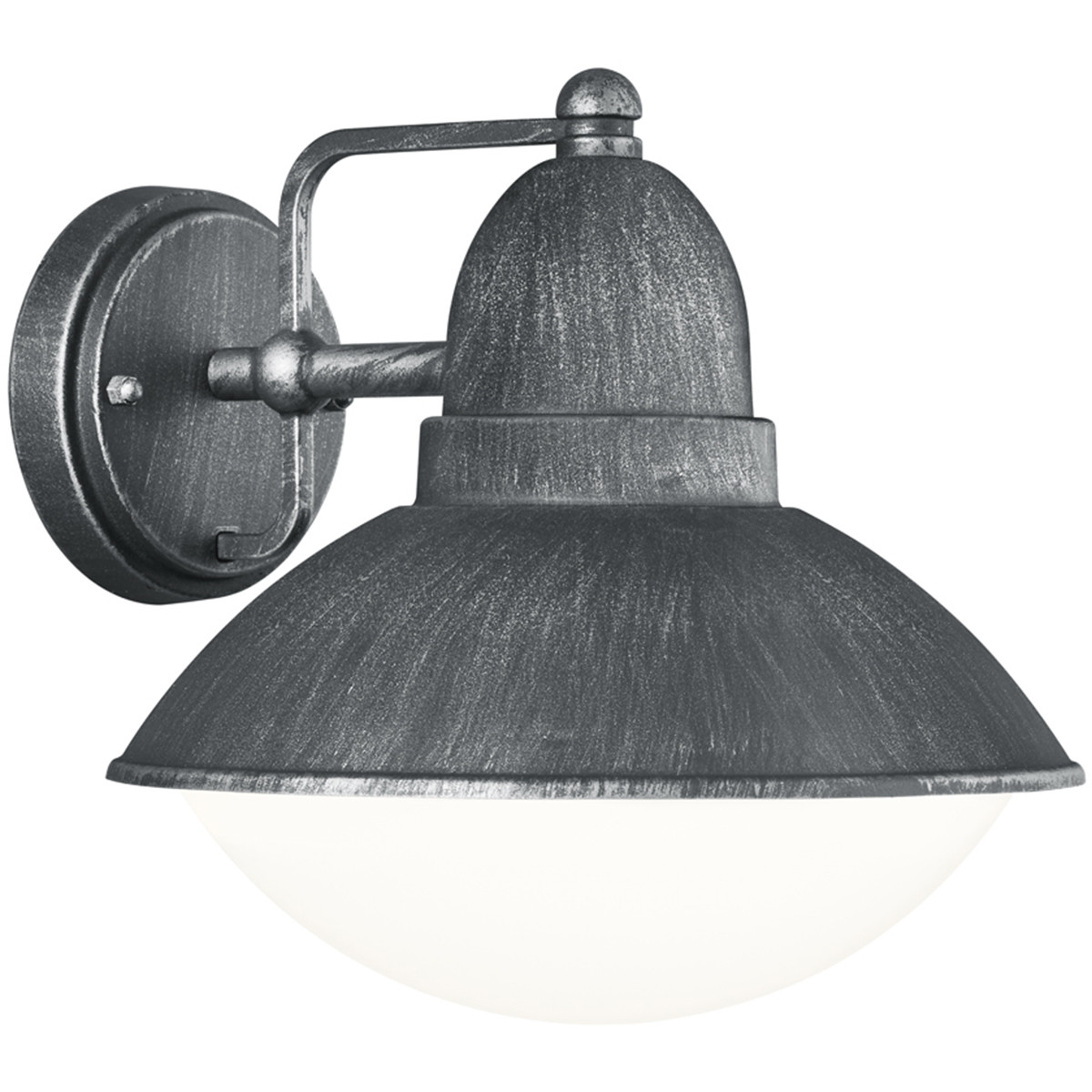 LED Tuinverlichting - Tuinlamp - Trion Amira - Wand - E27 Fitting - Mat Zwart - Aluminium