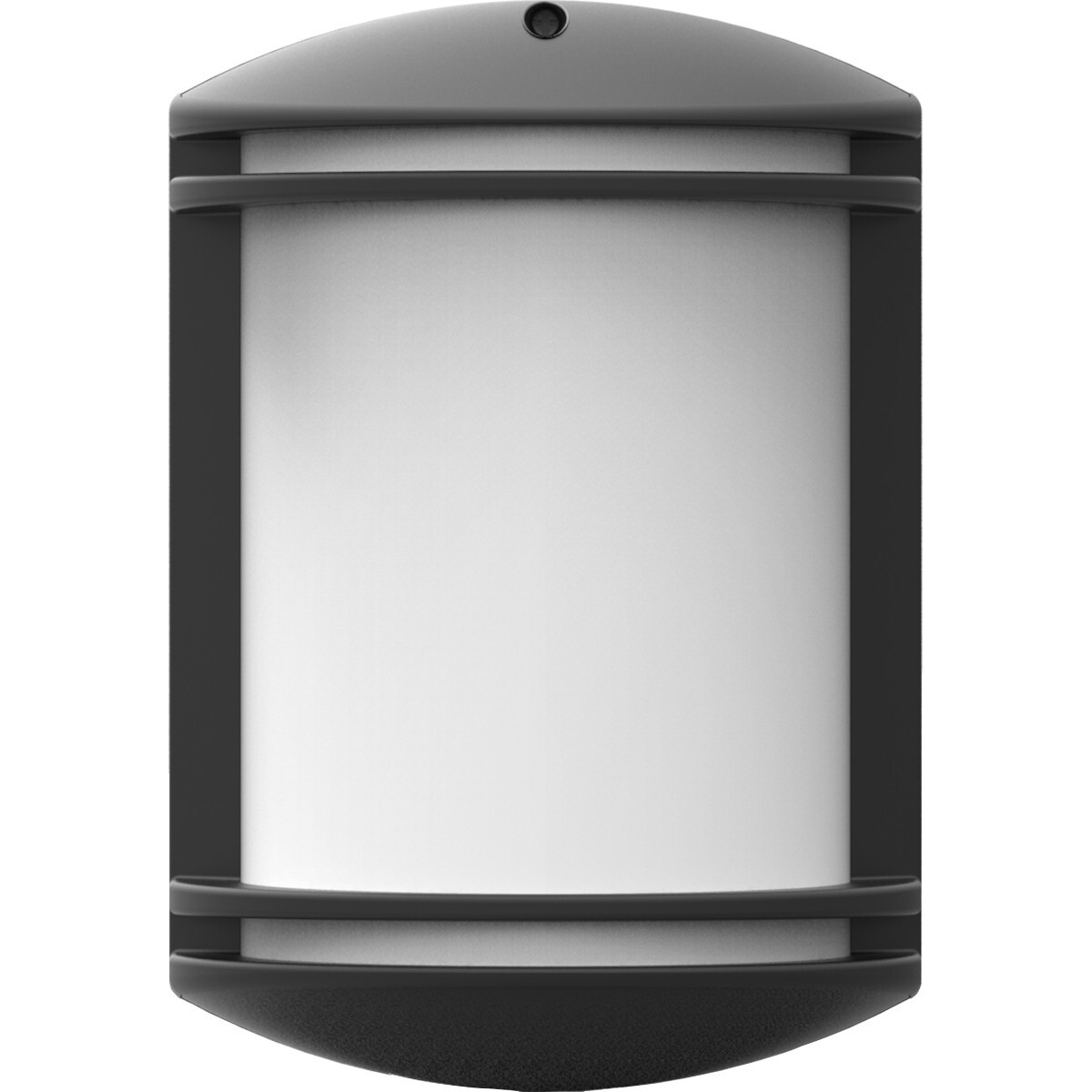 LED Tuinverlichting - Wandlamp - Achina 4 - Kunststof Mat Zwart - E27 Fitting - Ovaal
