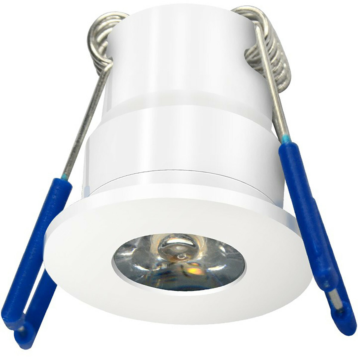 LED Veranda Spot - 3W - Natuurlijk Wit 4000K - Dimbaar - Waterdicht IP65 - Inbouw - Rond - Mat Wit -