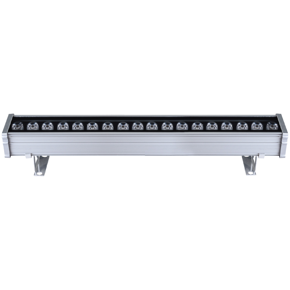 LED Wall Washer - Rogina - 18W - Warm Wit 3000K - Waterdicht IP65 - Mat Grijs - Aluminium