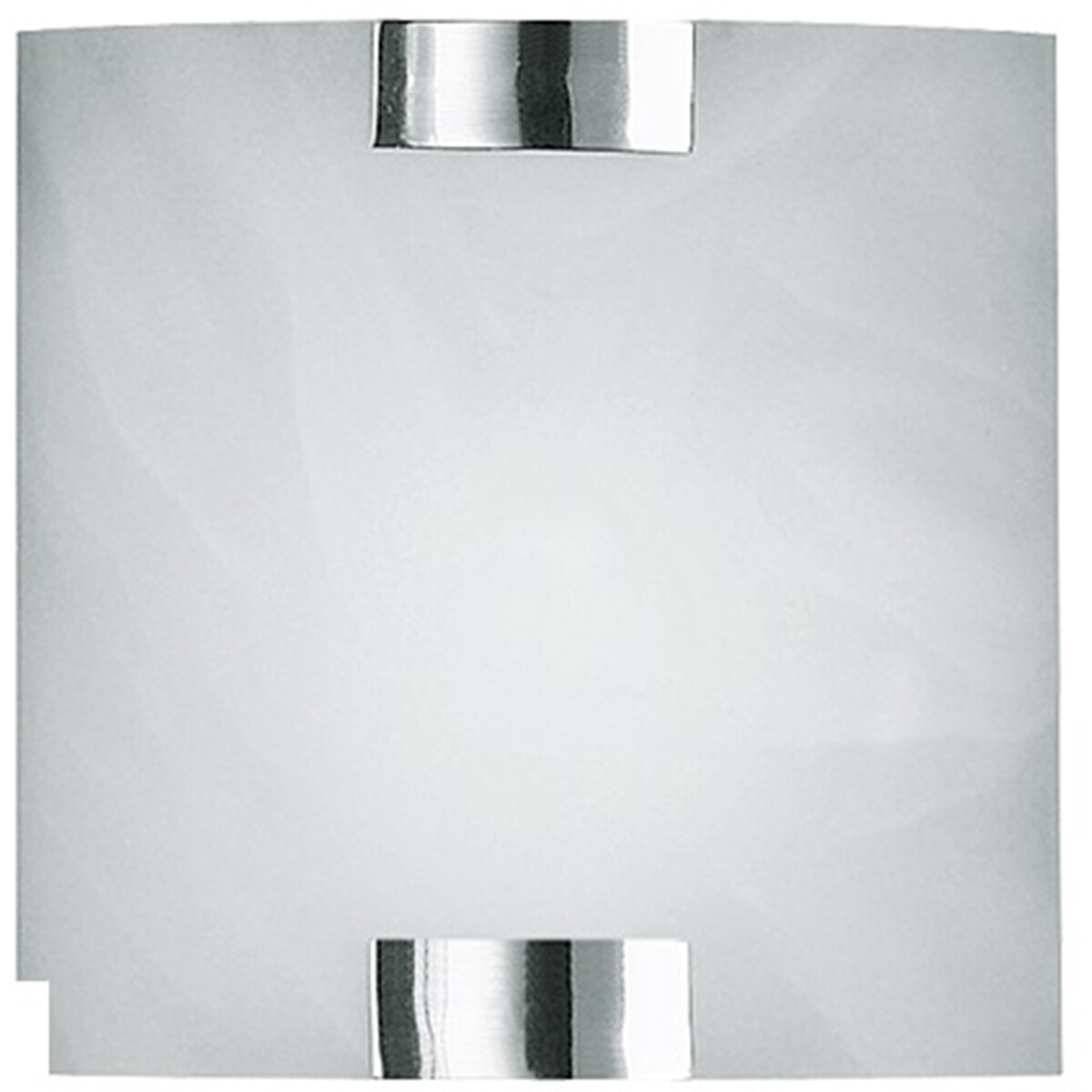 LED Wandlamp Wandverlichting Trion Mata E14 Fitting Vierkant Mat Chroom Aluminium