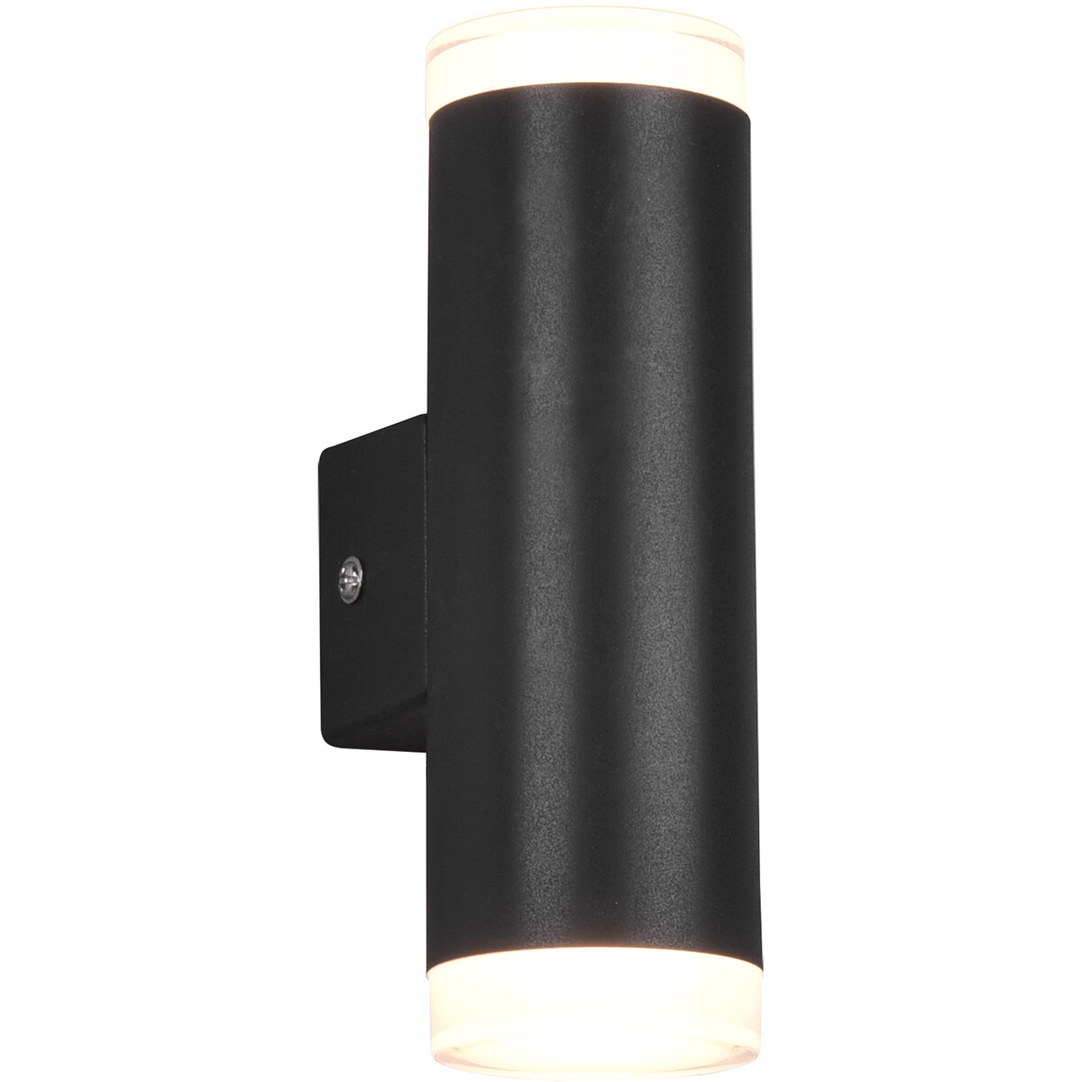 LED Wandlamp - Wandverlichting - Trion Yar - 8W - Warm Wit 3000K - Rond - Mat Zwart - Kunststof