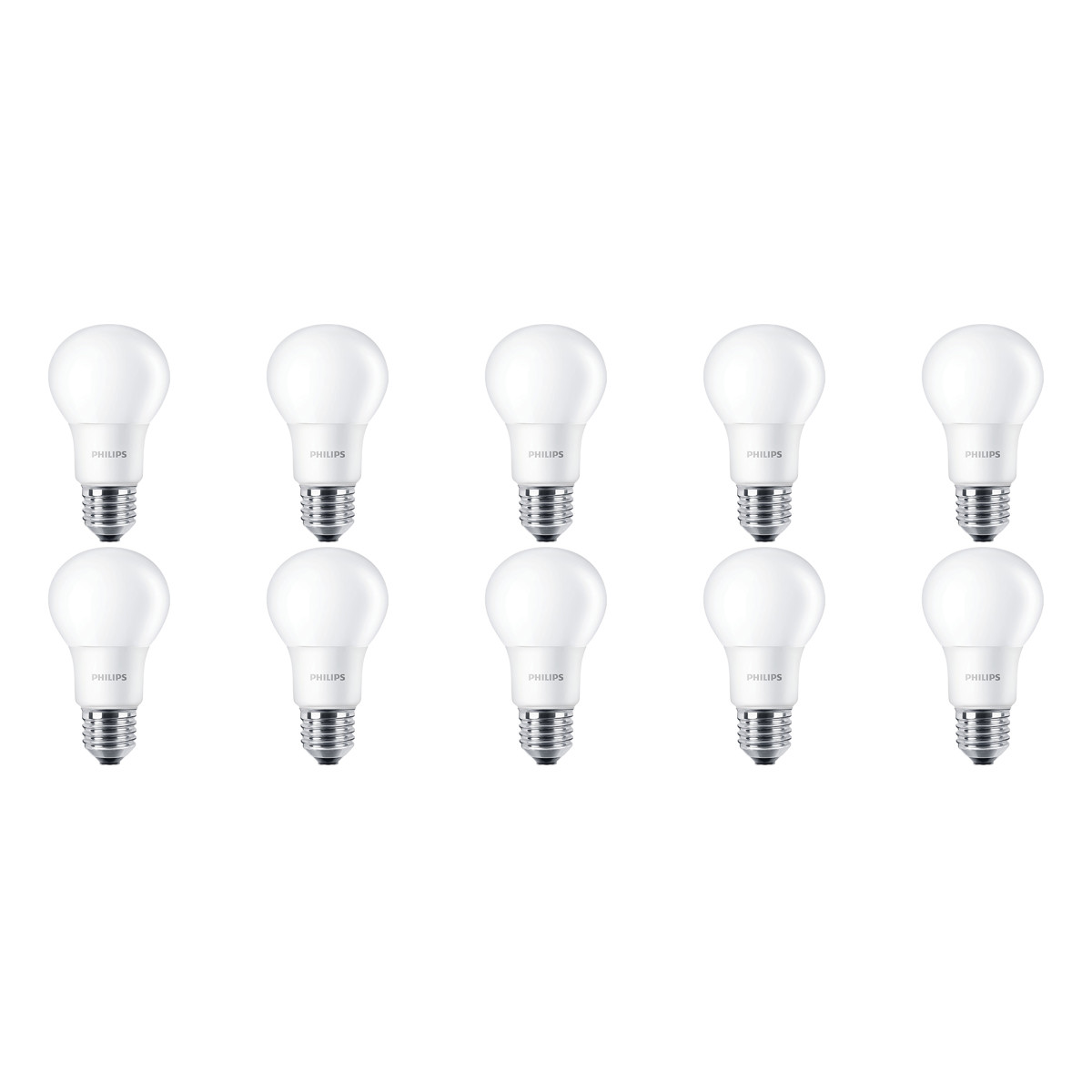 PHILIPS LED Lamp 10 Pack CorePro LEDbulb 827 A60 E27 Fitting 5.5W Warm Wit 2700K | Vervangt 40W