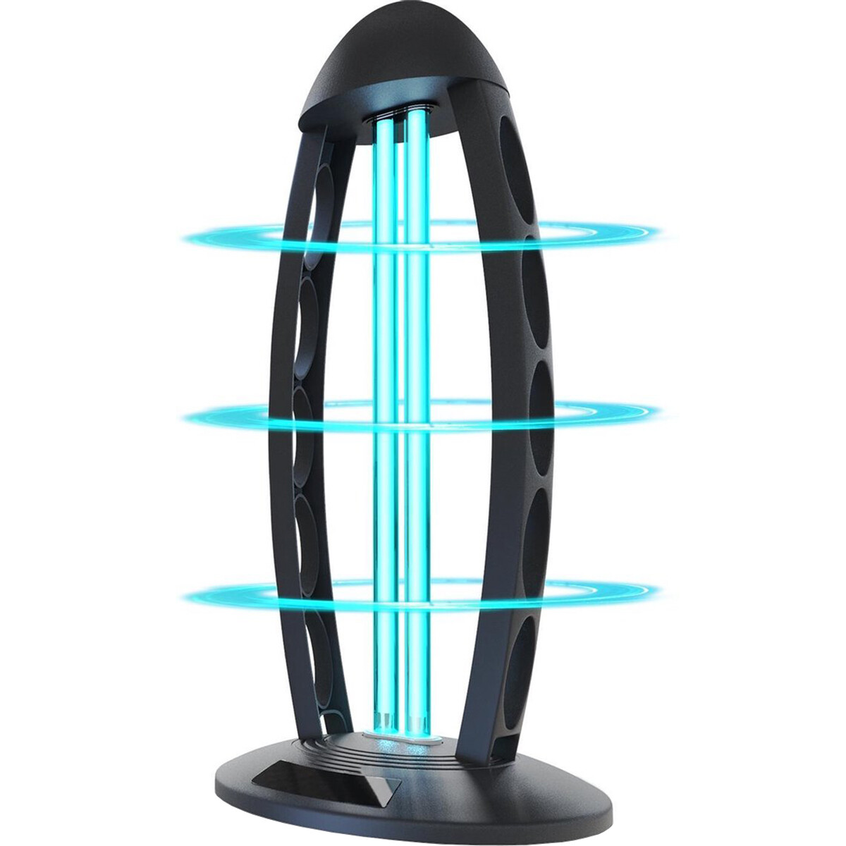 UV-C Tafellamp Aigi Desty Desinfectie Lamp UV Sterilizer Afstandsbediening Timer 360º Zwart